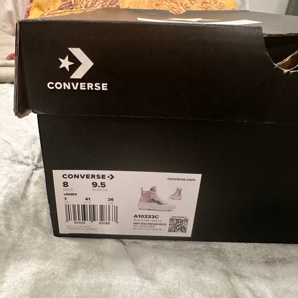 ❤️ NIB! Converse Run Star Hike Hi Western Gold Platform Sneakers, W9.5 M8 - Picture 8 of 10